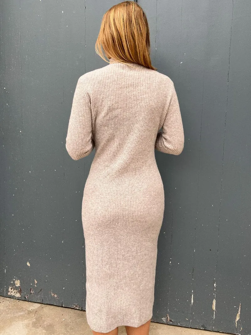 Robe Pull Col Roulé - Celestine