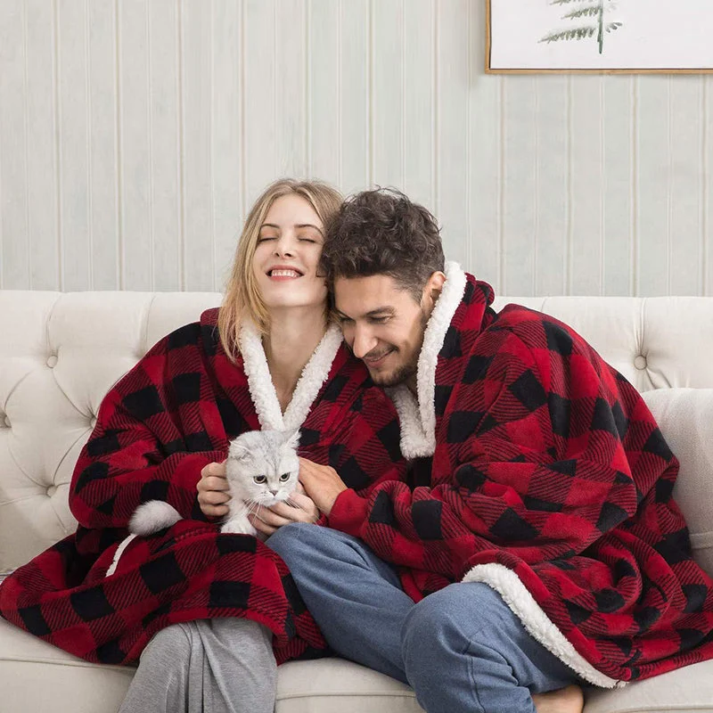 Pull Plaid Couverture