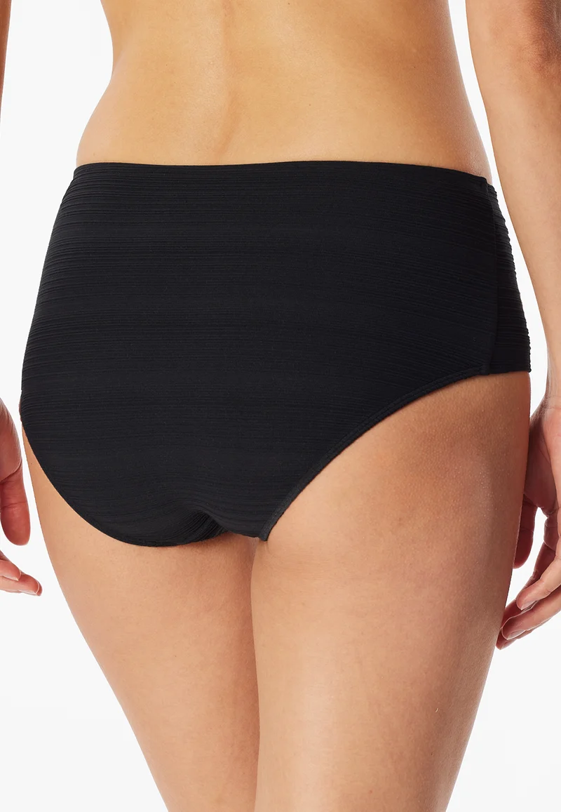 Bikinislip Schwarz gestreift - Aqua