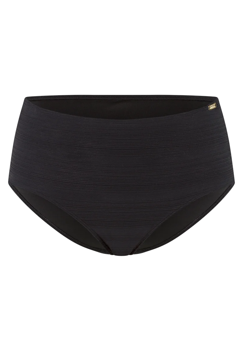 Bikinislip Schwarz gestreift - Aqua