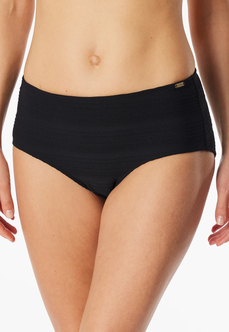 Bikinislip Schwarz gestreift - Aqua