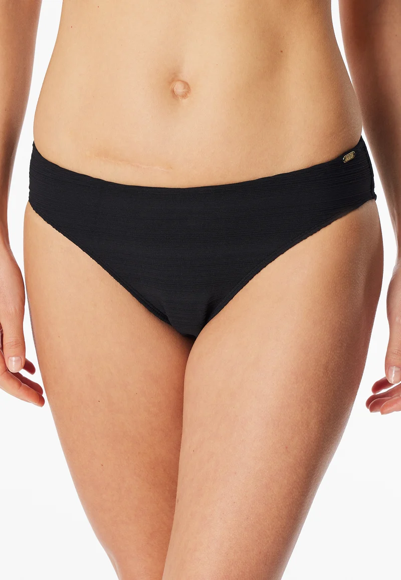 Bikinislip Schwarz gestreift - Aqua