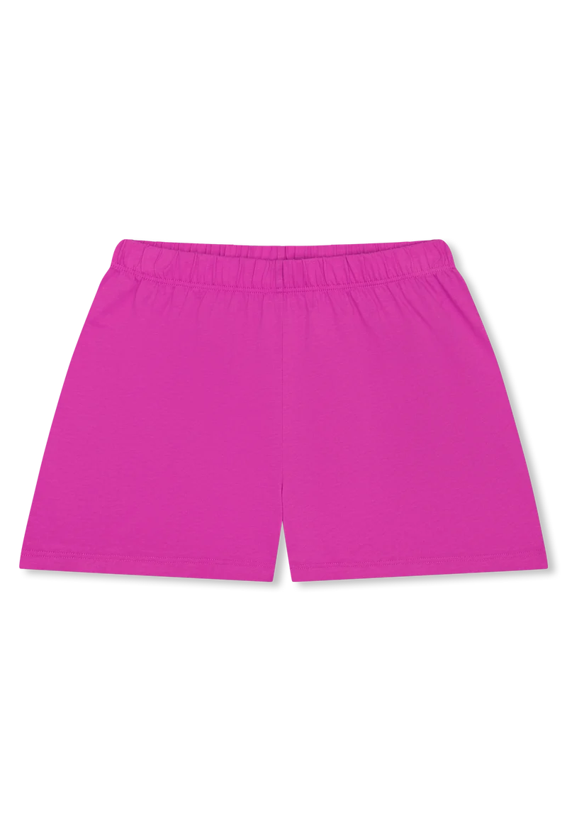 Schlafanzug kurz Pink/Schwarz gestreift - Teens Nightwear