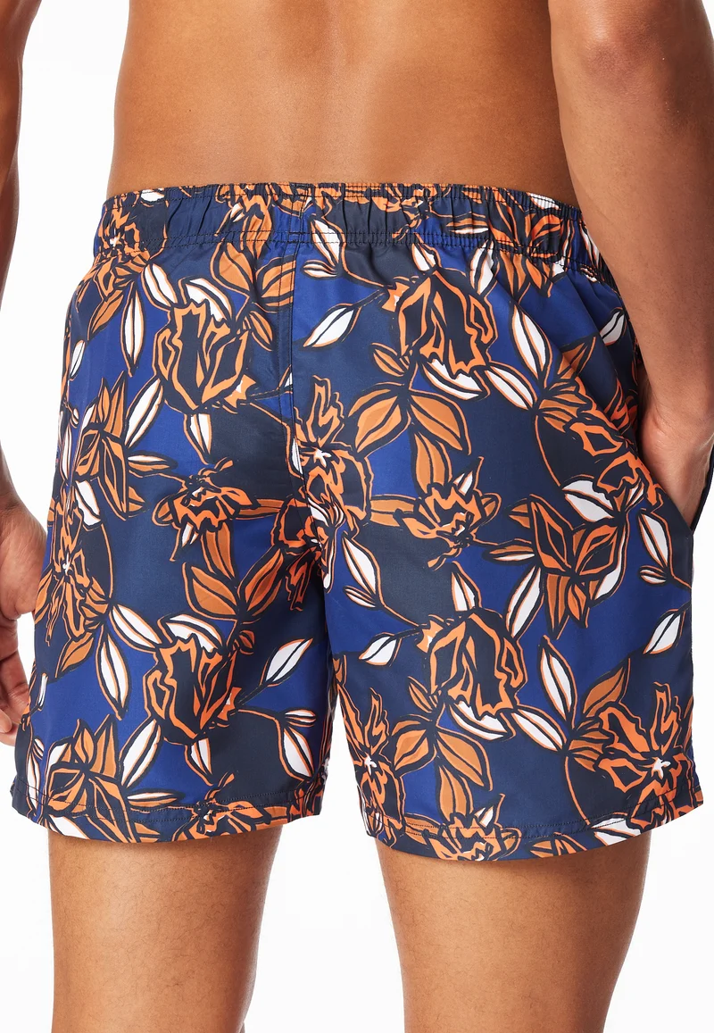 Badeshorts Bunt gemustert - Aqua