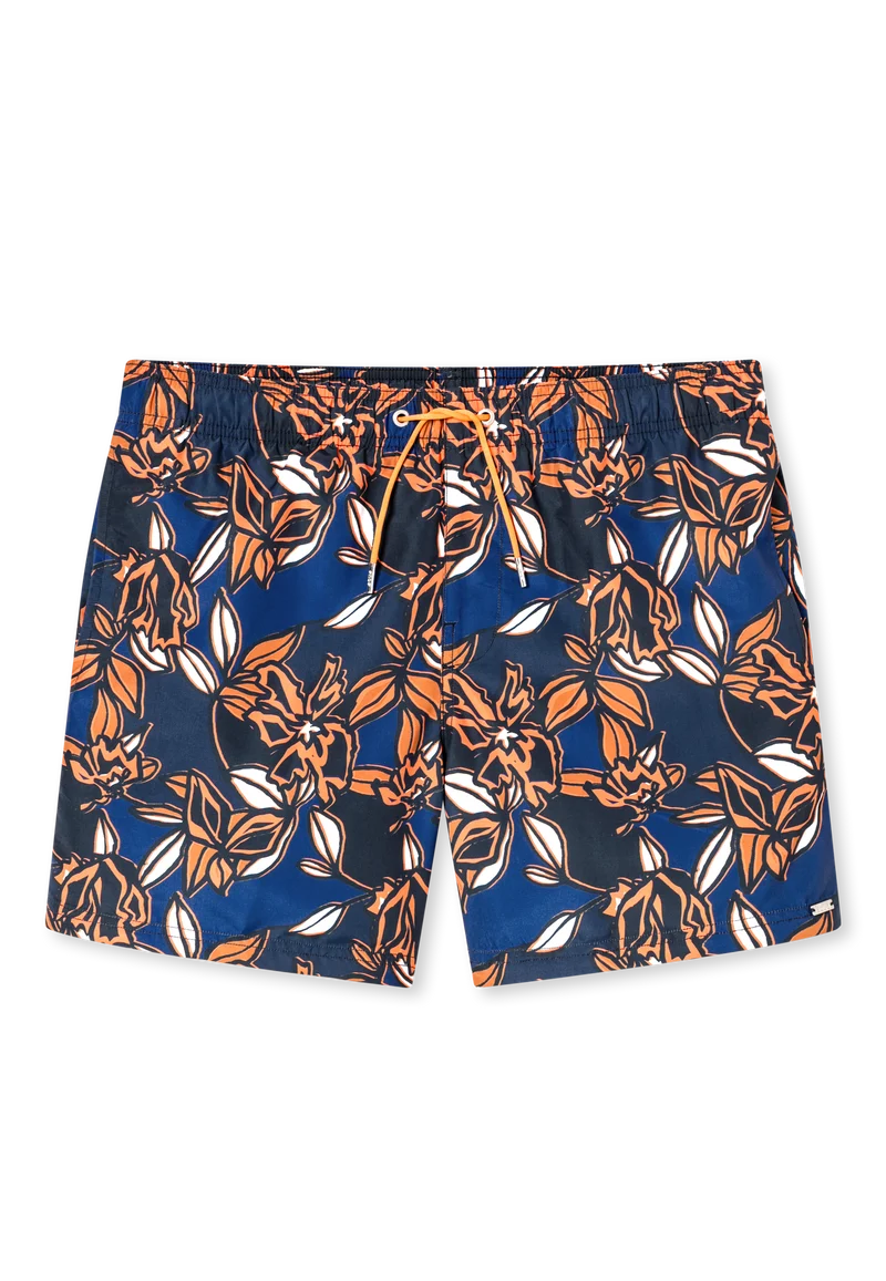 Badeshorts Bunt gemustert - Aqua