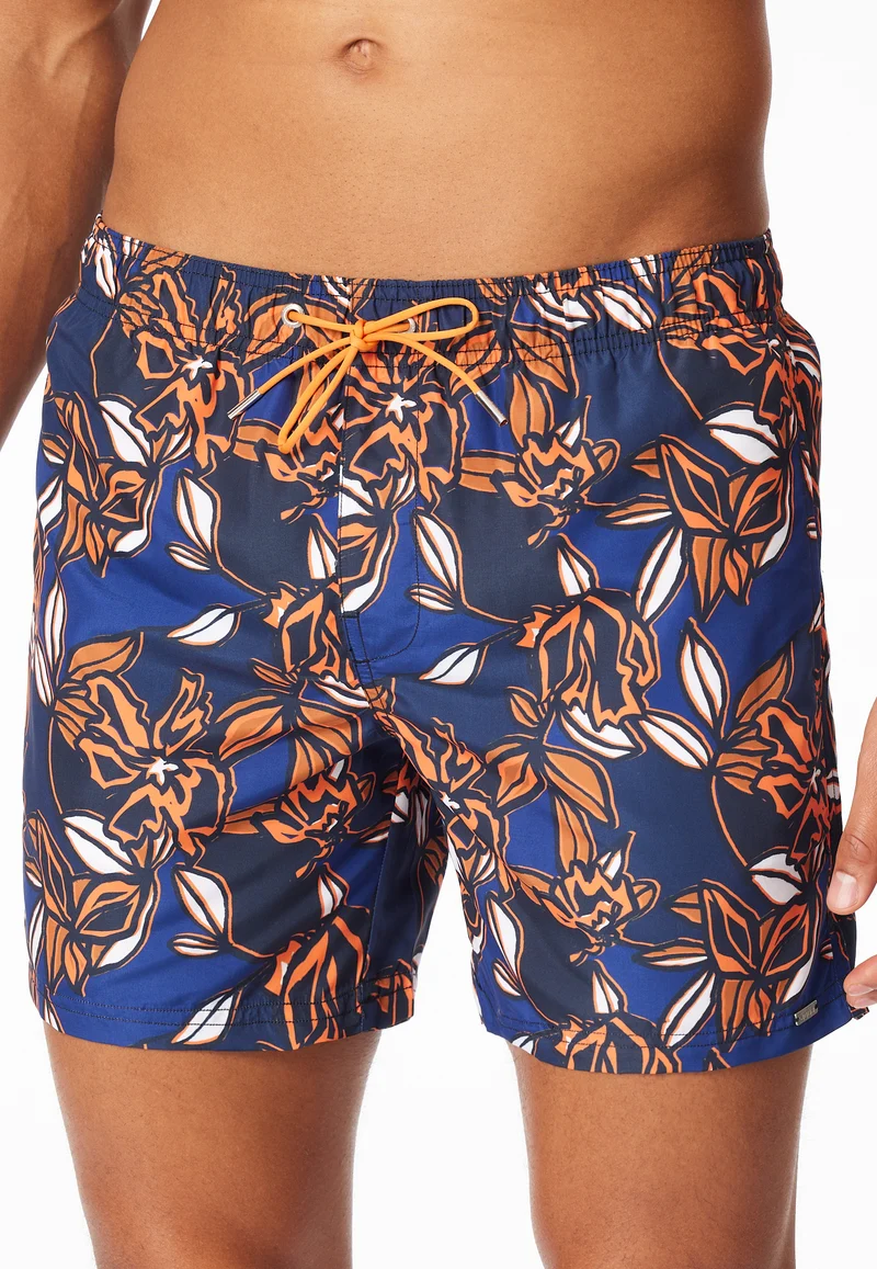 Badeshorts Bunt gemustert - Aqua