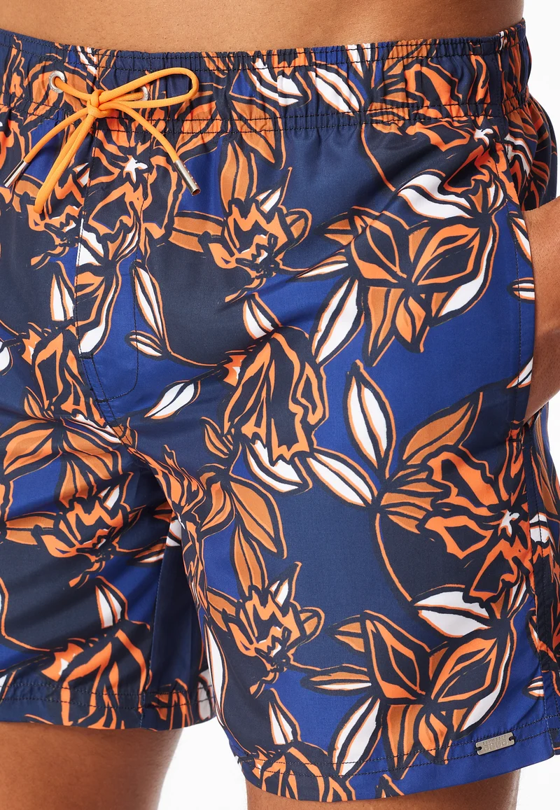 Badeshorts Bunt gemustert - Aqua