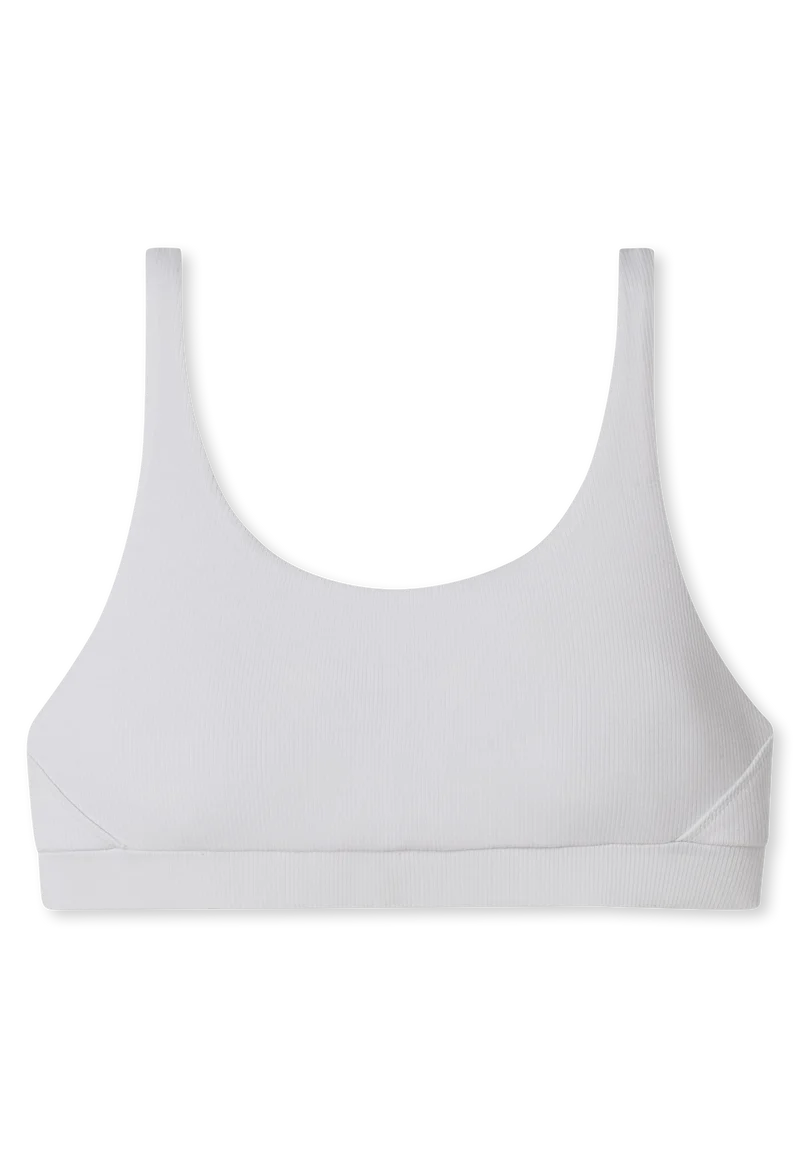 Bustier Doppelripp Weiss - Pure Rib