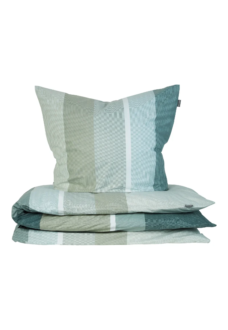 Bettwäscheset 2-teilig Blau gestreift - SCHIESSER Home