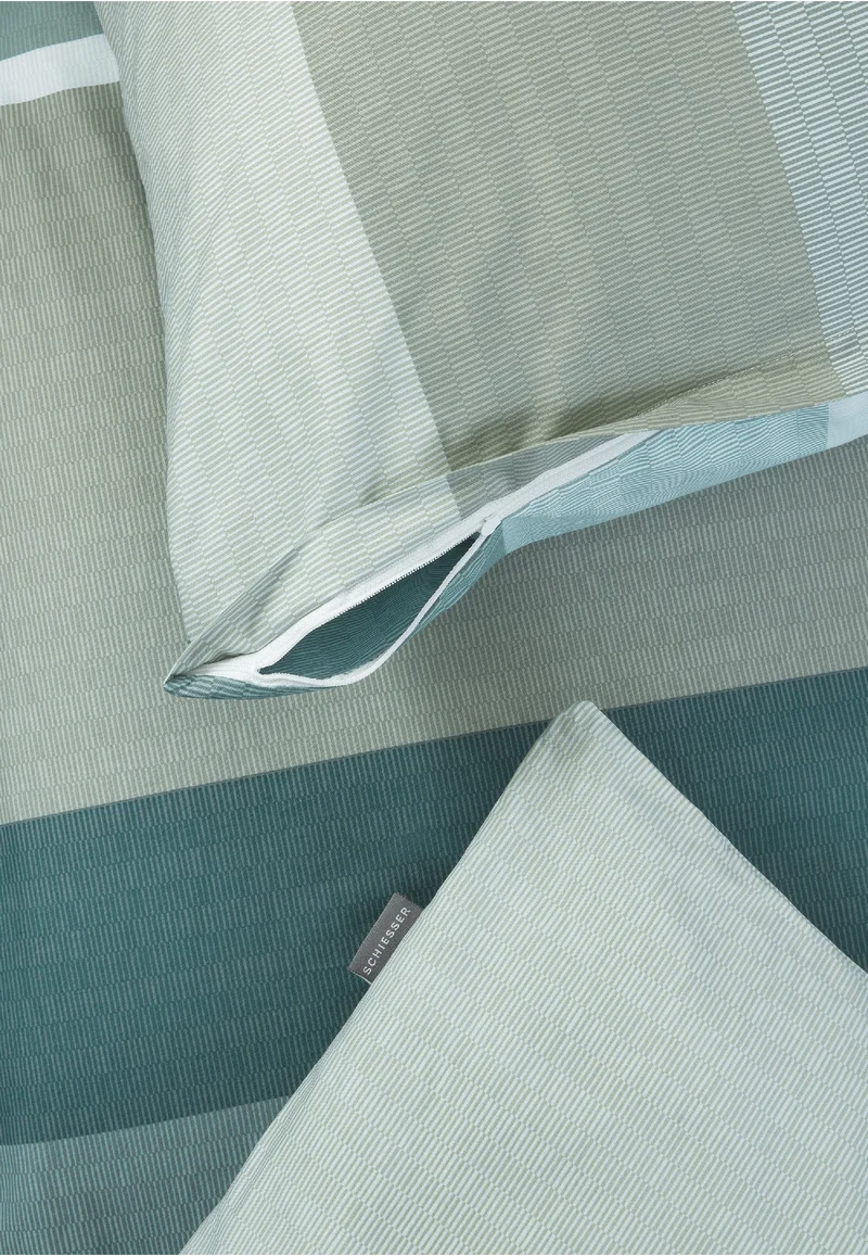 Bettwäscheset 2-teilig Blau gestreift - SCHIESSER Home