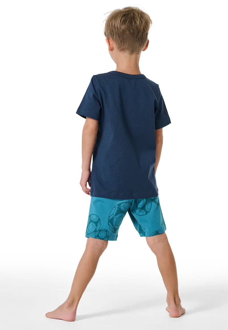 Schlafanzug kurz Blau gemustert - Boys World