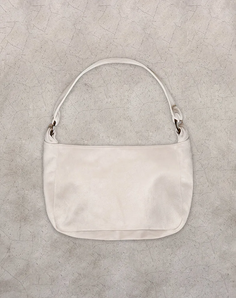 Sac Tetira avec double boucle en écaille de tortue en crème