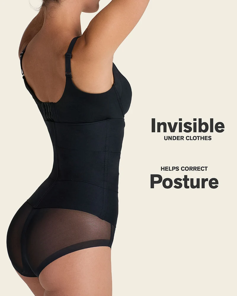 Ceinture abdominale à contrôle modérée avec bandes anatomiques