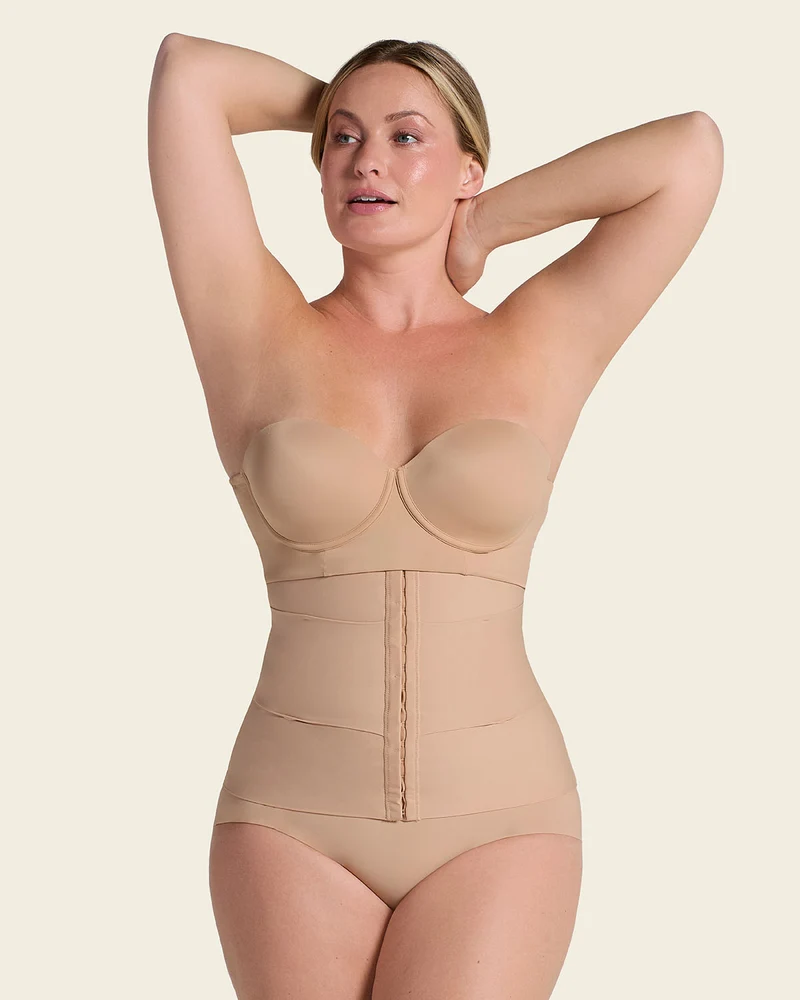 Ceinture abdominale à contrôle modérée avec bandes anatomiques