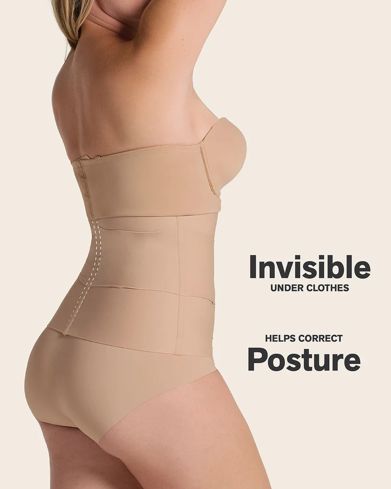 Ceinture abdominale à contrôle modérée avec bandes anatomiques