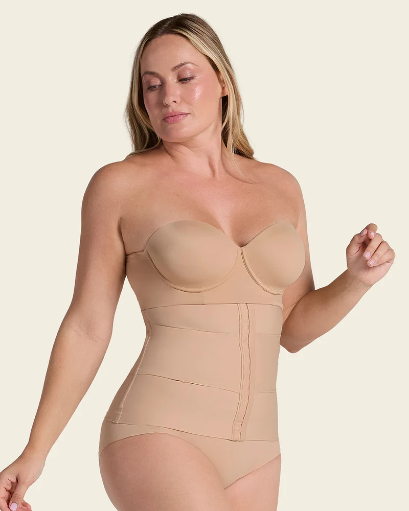 Ceinture abdominale à contrôle modérée avec bandes anatomiques