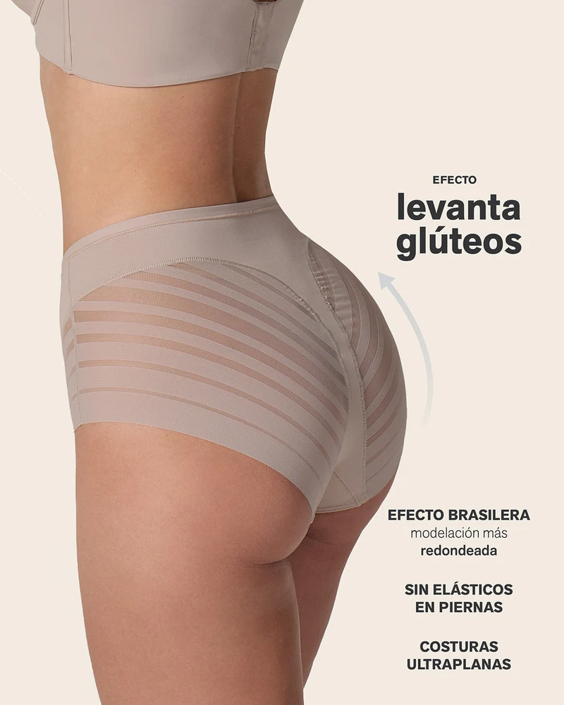 Lot de 2 Culottes Gainantes Classiques – Contrôle Modéré du Ventre et Bandes de Tulle