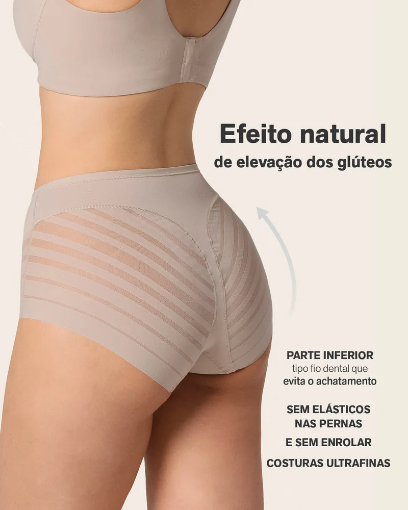 Lot de 2 Culottes Gainantes Classiques – Contrôle Modéré du Ventre et Bandes de Tulle