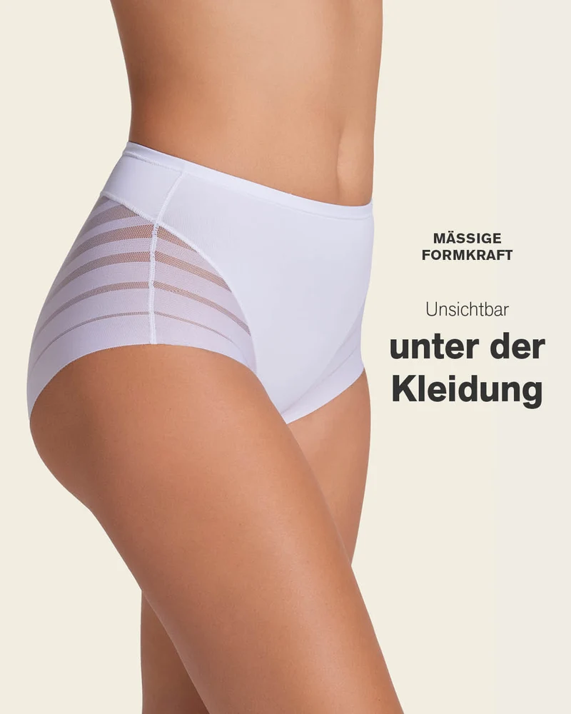 Lot de 2 Culottes Gainantes Classiques – Contrôle Modéré du Ventre et Bandes de Tulle