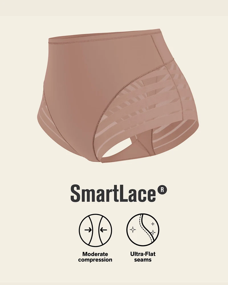 PowerStay Short & Stripe Undetectable Panty en Habano