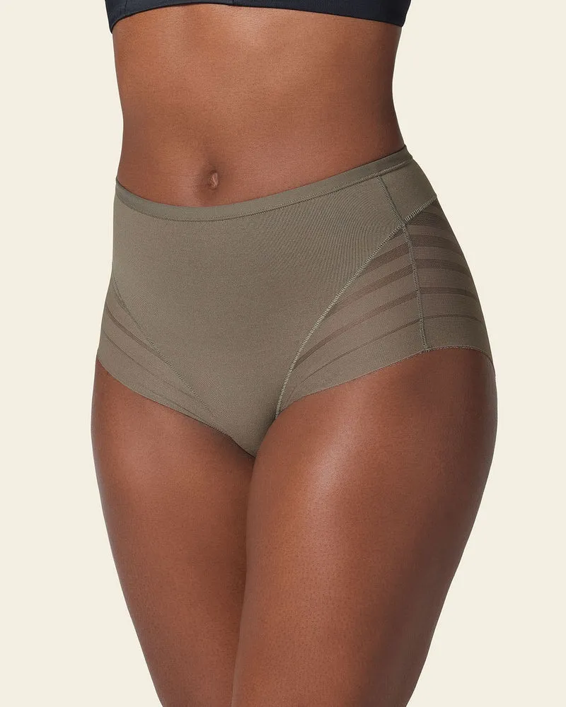 Culotte gainante classique avec contrôle du ventre et bandes de tulle