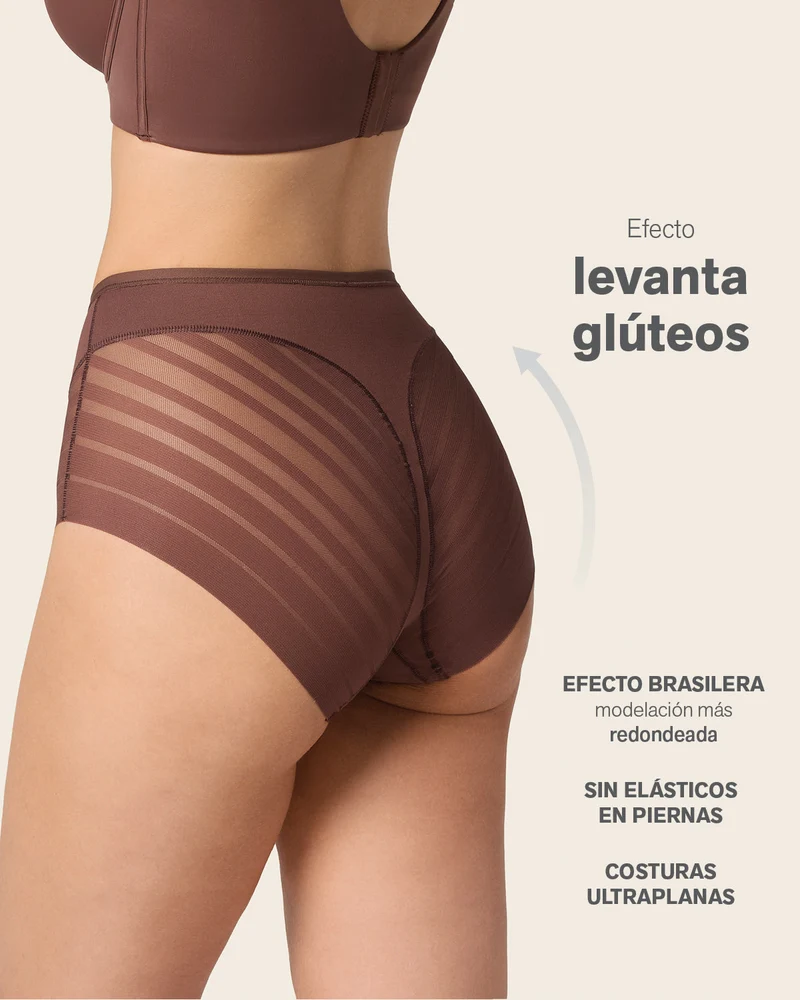 Lot de 2 Culottes Gainantes Classiques – Contrôle Modéré du Ventre et Bandes de Tulle