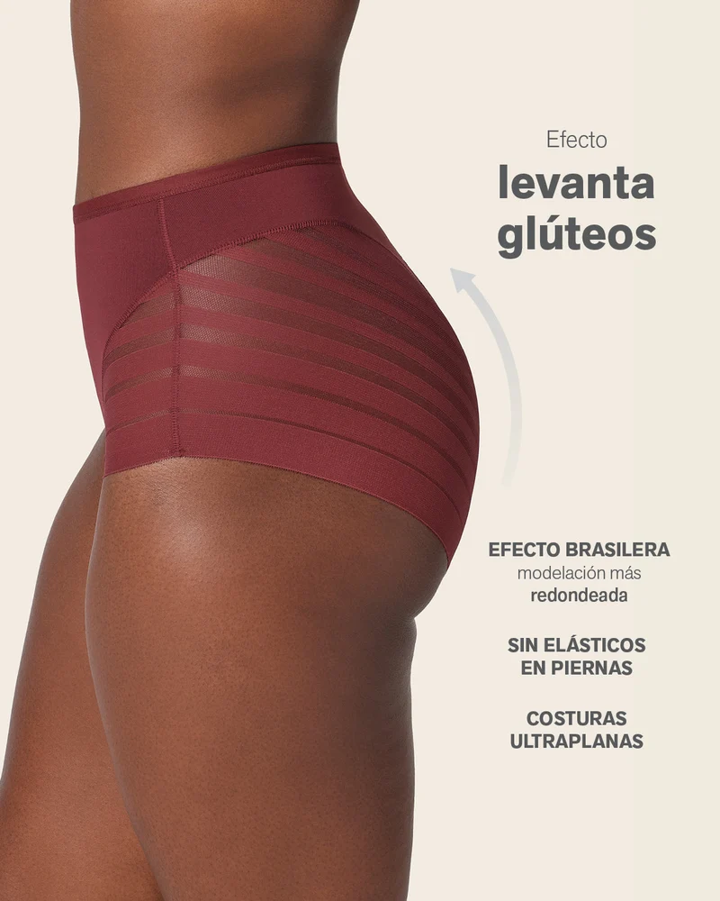 Lot de 2 Culottes Gainantes Classiques – Contrôle Modéré du Ventre et Bandes de Tulle