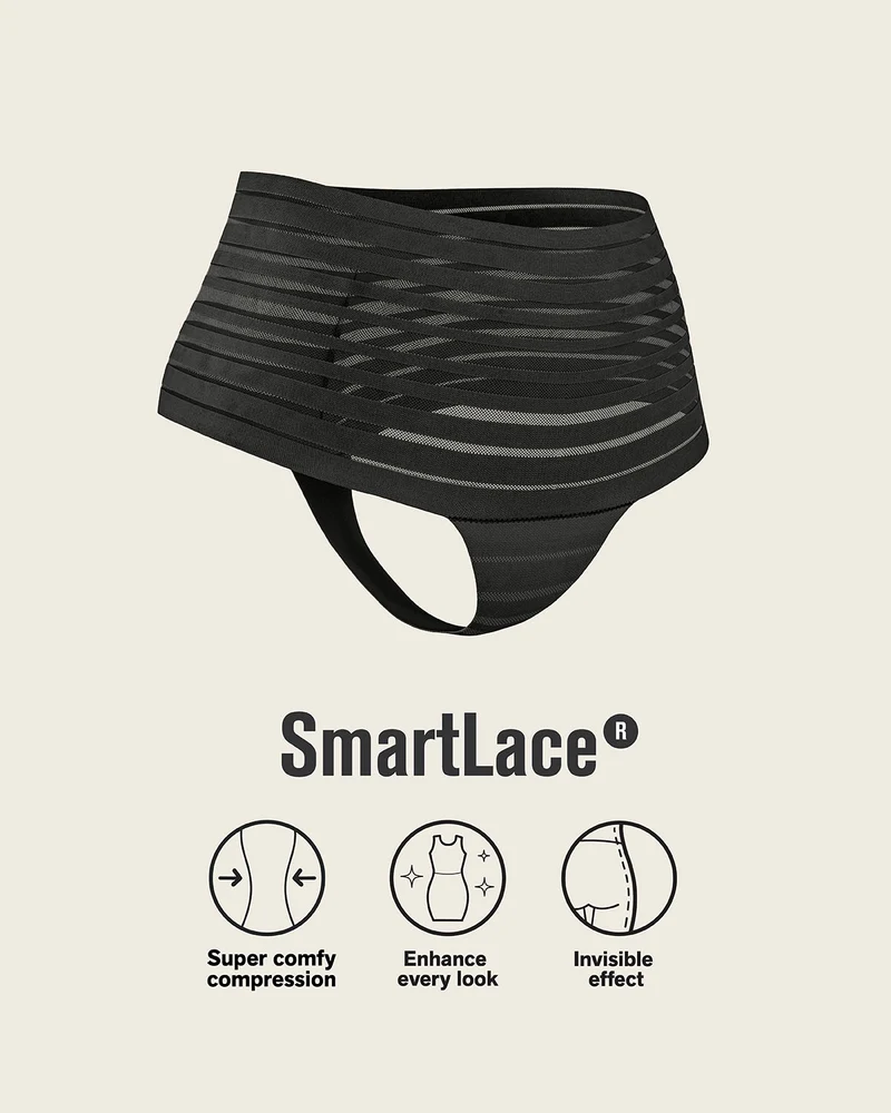 Culotte taille haute en dentelle avec contrôle en douceur