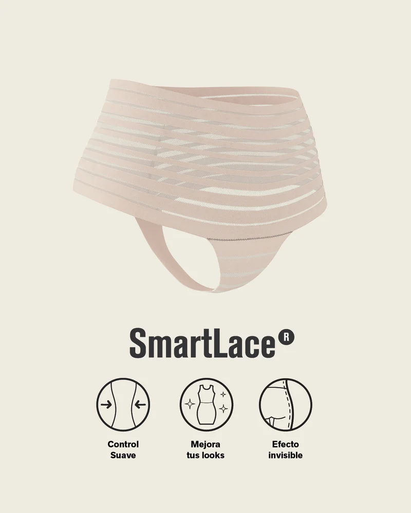 Culotte taille haute en dentelle avec contrôle en douceur