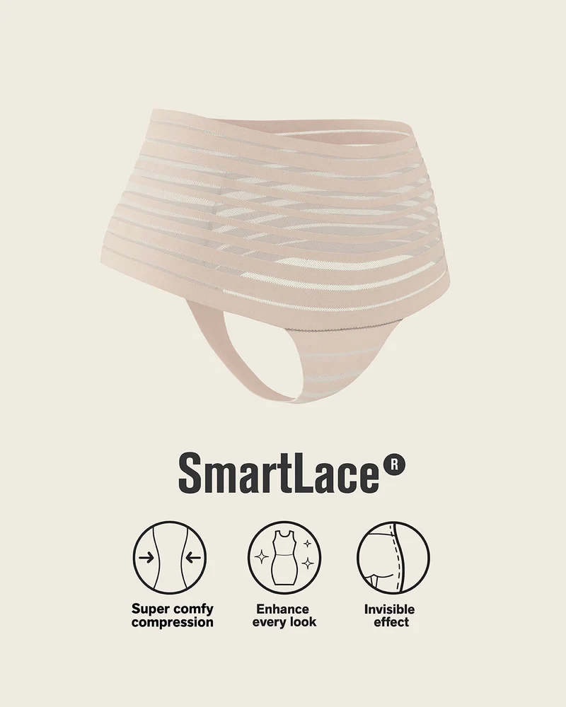 Culotte taille haute en dentelle avec contrôle en douceur