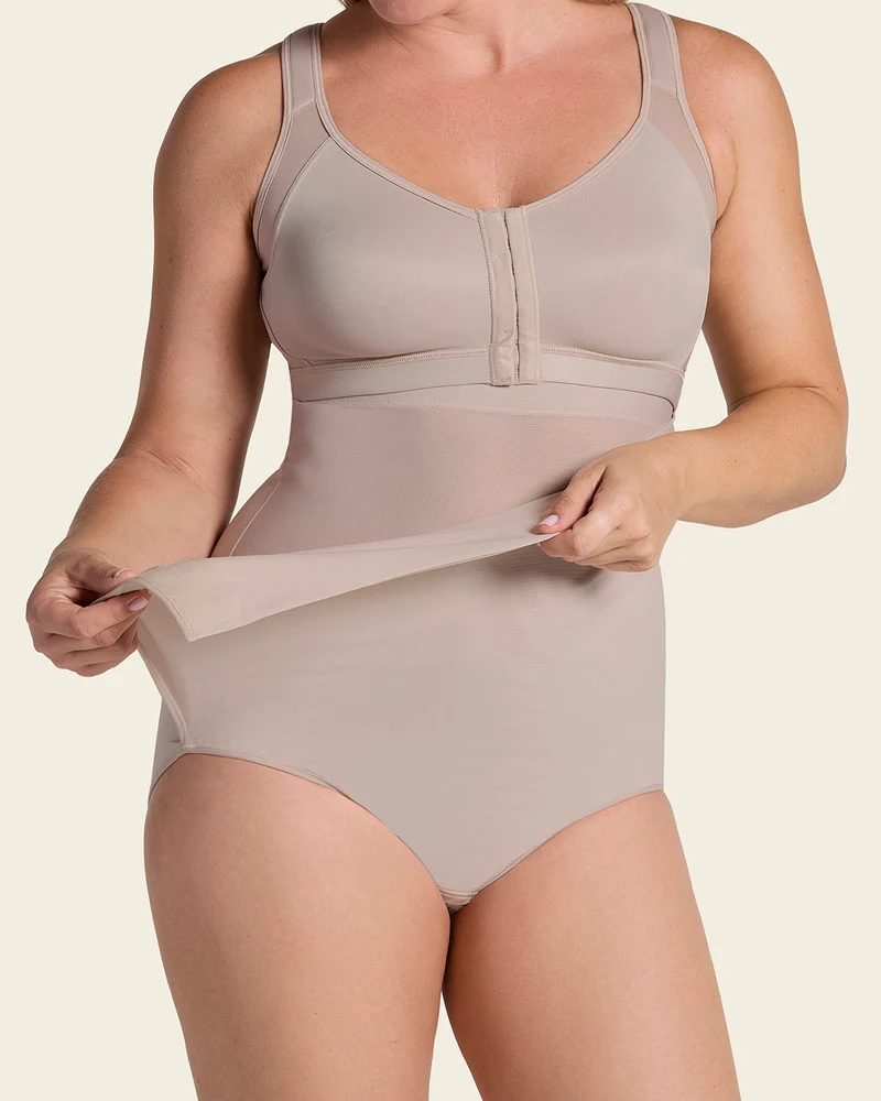 Culotte gainante post-partum et post-chirurgicale avec côtés larges velcro