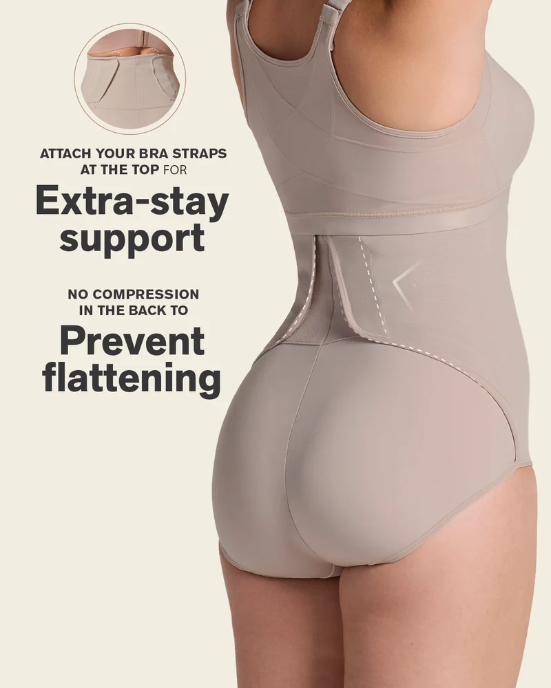 Culotte gainante post-partum et post-chirurgicale avec côtés larges velcro
