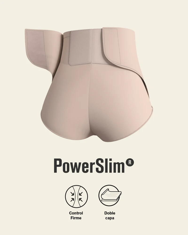 Culotte gainante post-partum et post-chirurgicale avec côtés larges velcro