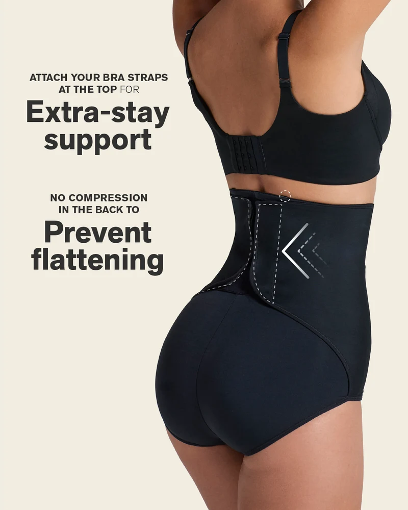 Culotte gainante post-partum et post-chirurgicale avec côtés larges velcro