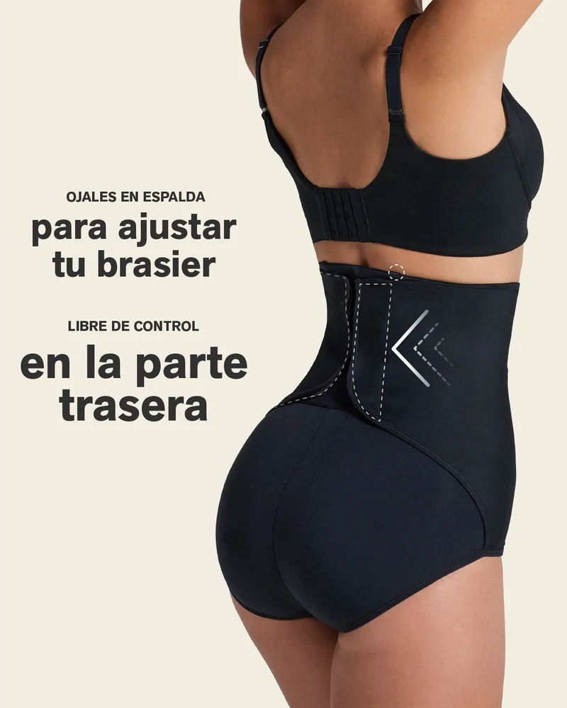Culotte gainante post-partum et post-chirurgicale avec côtés larges velcro