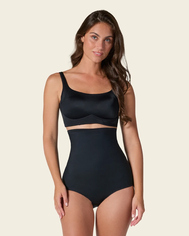 Culotte gainante post-partum et post-chirurgicale avec côtés larges velcro