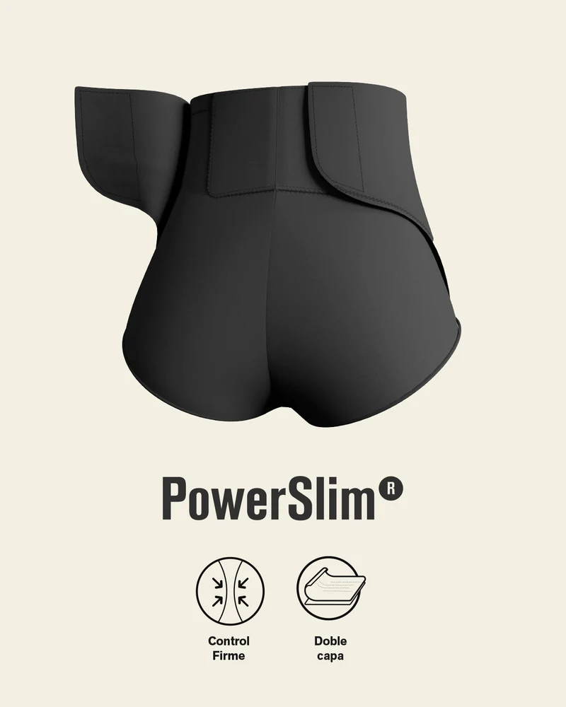 Culotte gainante post-partum et post-chirurgicale avec côtés larges velcro
