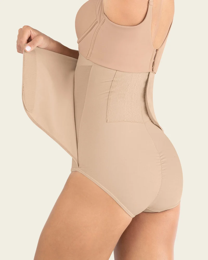 Culotte gainante post-partum et post-chirurgicale avec côtés larges velcro