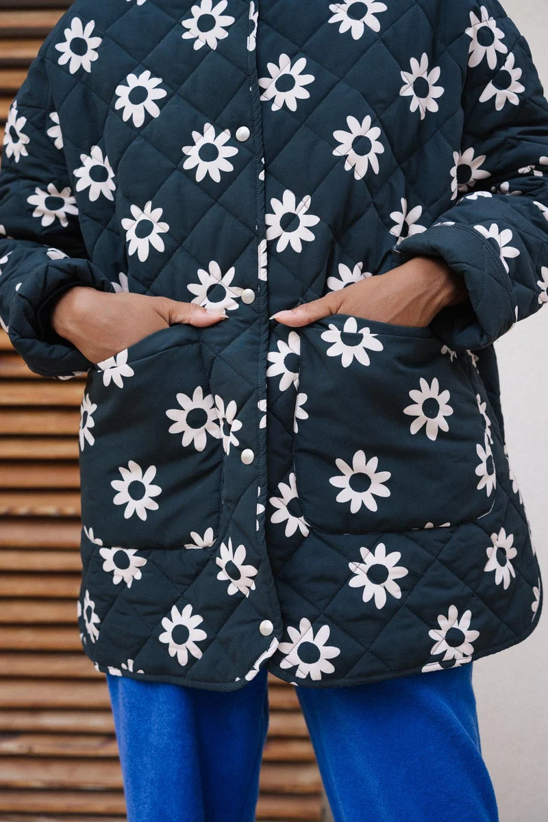 Manteau Matelassé - Dahlia Noir
