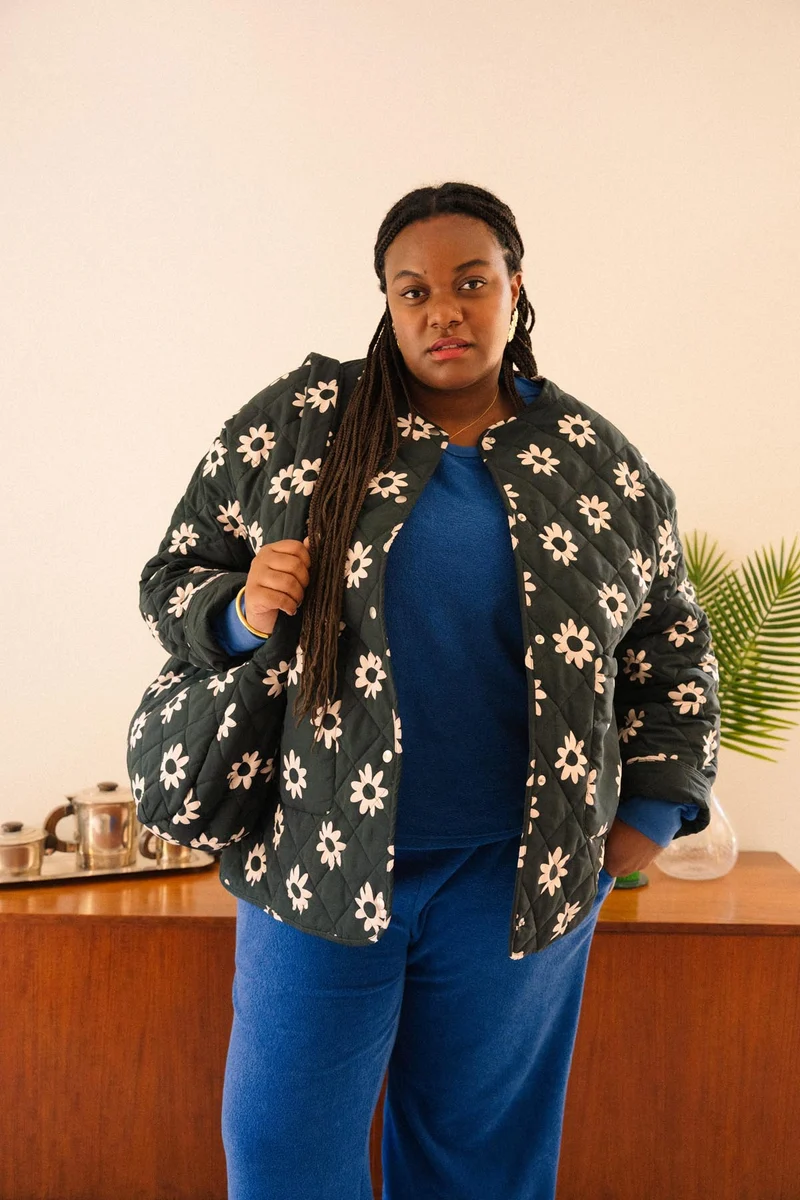 Manteau Matelassé - Dahlia Noir