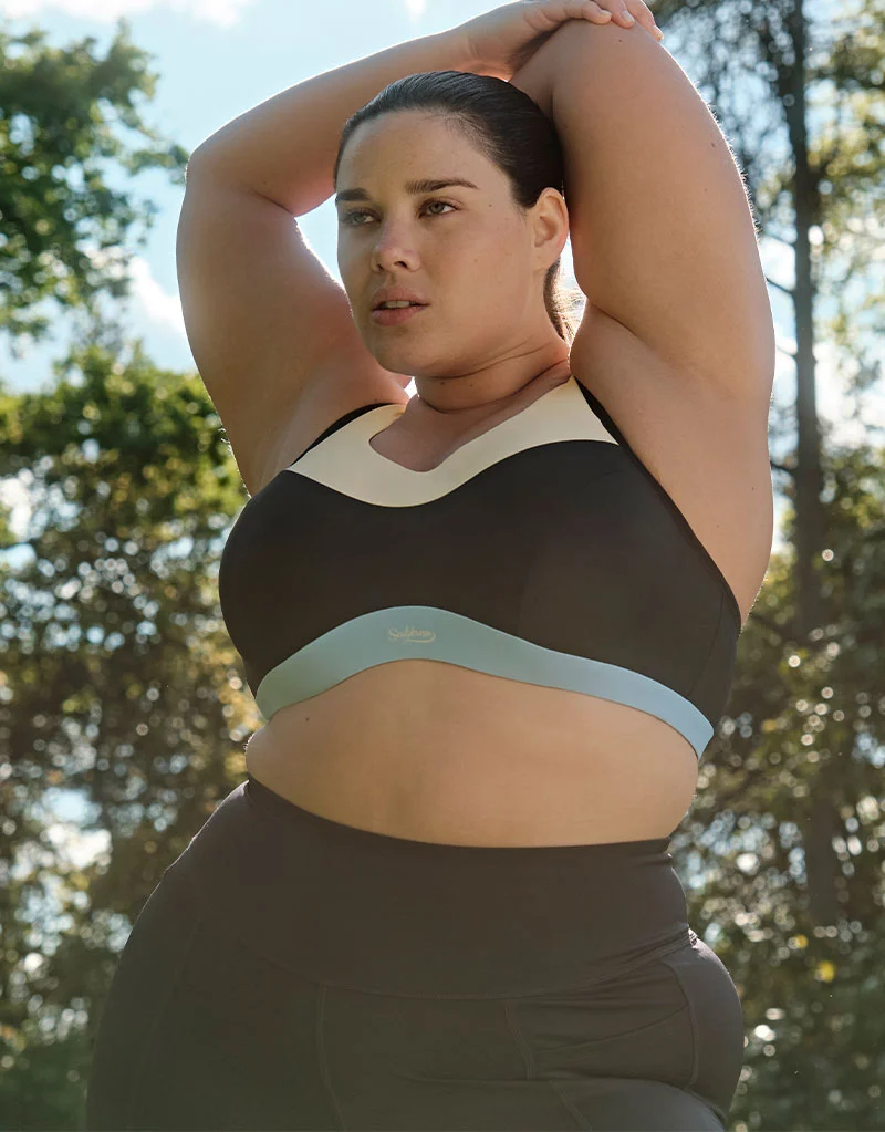 Sculptresse by Panache Upbeat Non-Padded Sports Bra Black/Chalk