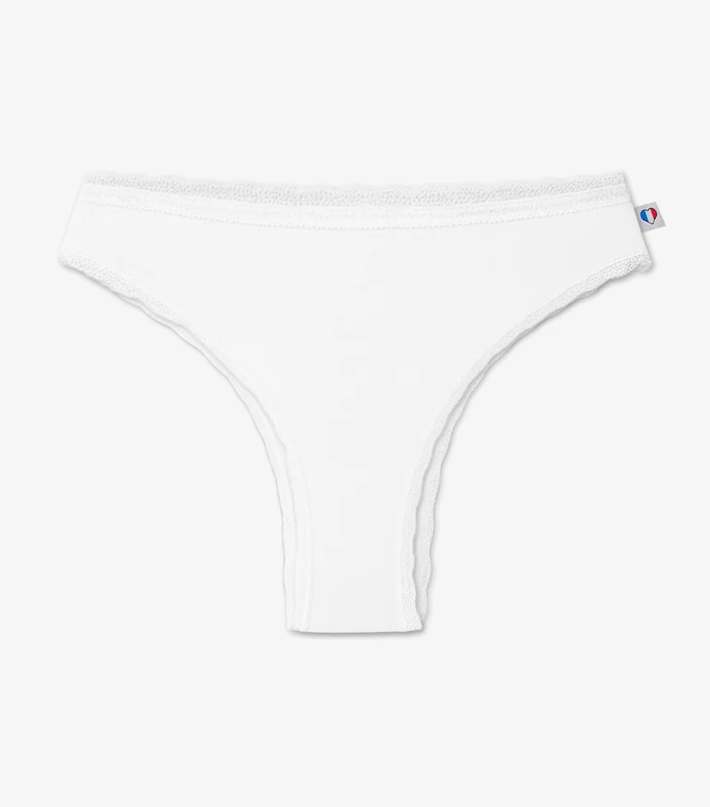 Tanga Femme Dentelle Blanc - Intemporel