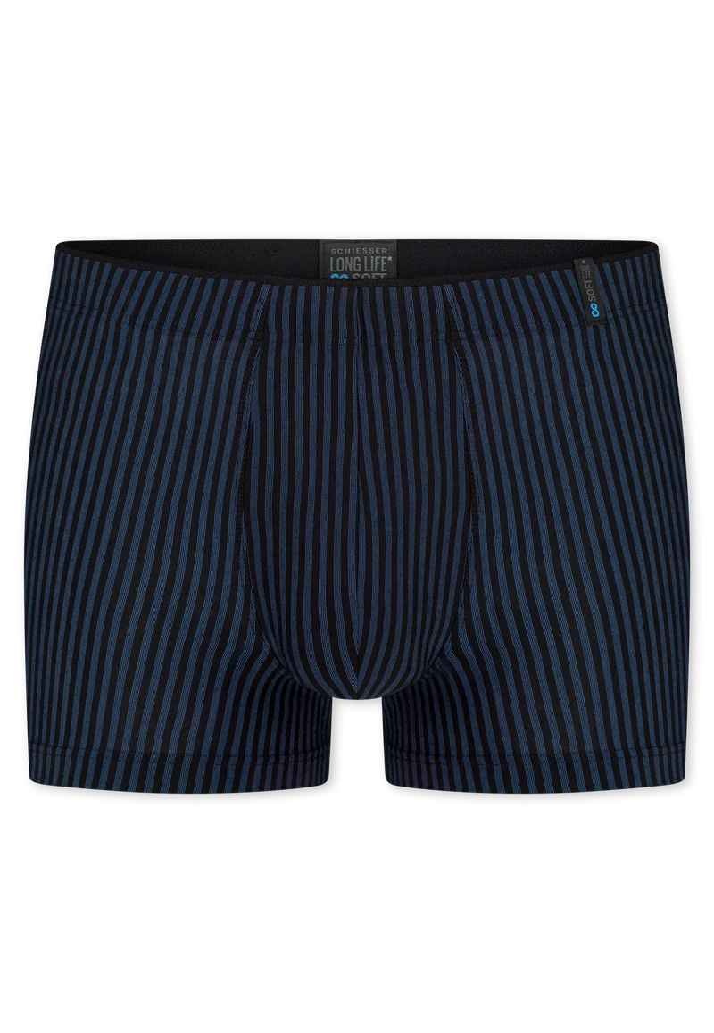 Enge Boxershorts Dunkelblau gestreift - Long Life Soft