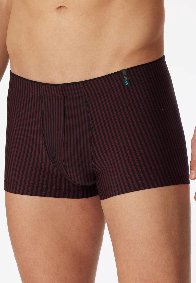 Enge Boxershorts Rot gestreift - Long Life Soft