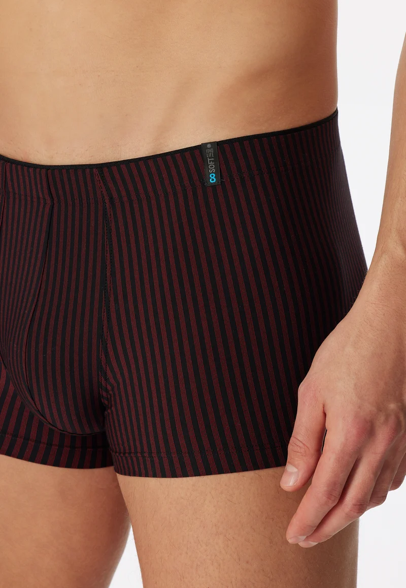 Enge Boxershorts Rot gestreift - Long Life Soft