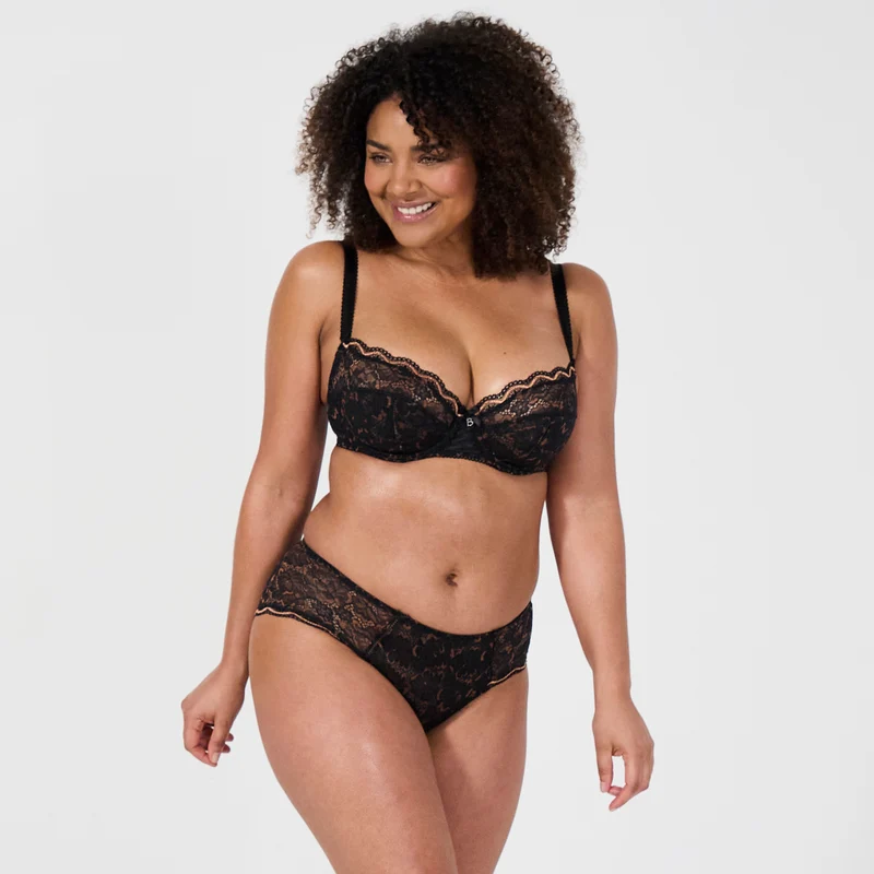 Soutien-gorge emboîtant noir Luccia