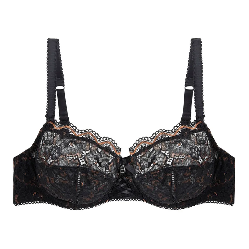 Soutien-gorge emboîtant noir Luccia