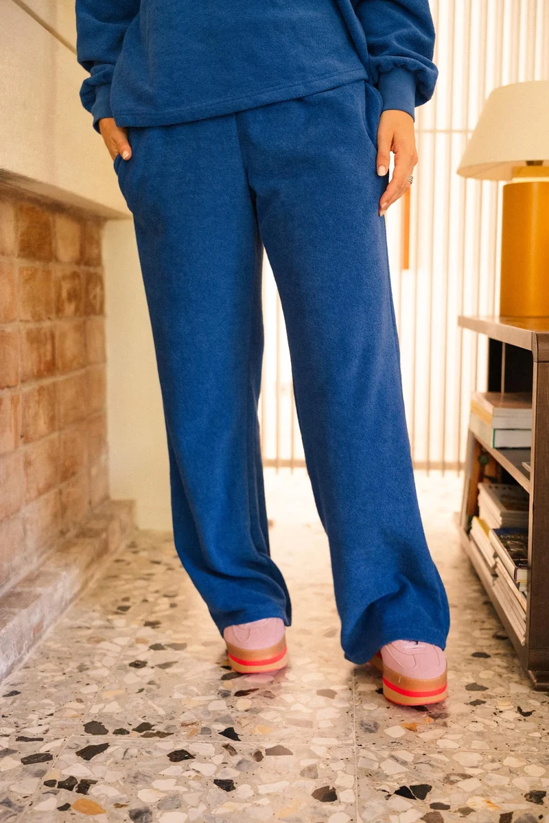 Sweat & Pantalon Cocoon Coton BIO - Bleu Klein