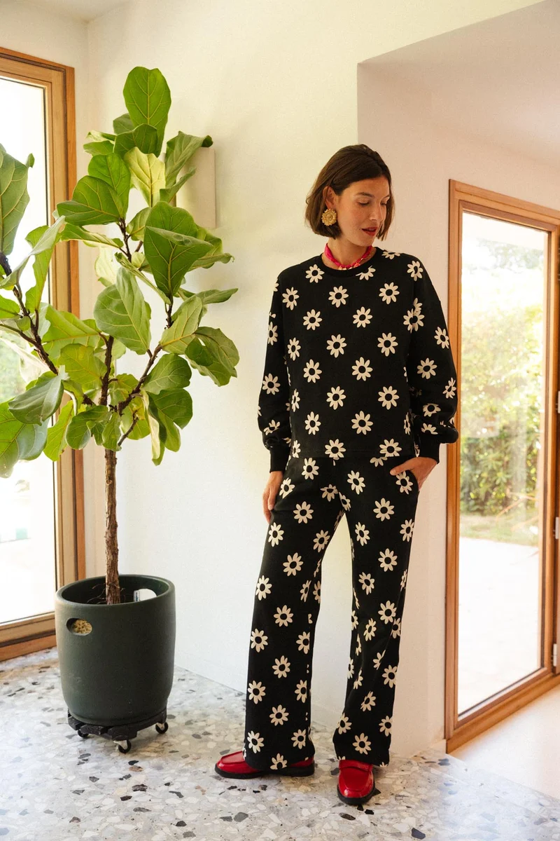 Sweat & Jogging 100% Coton - Dahlia Noir