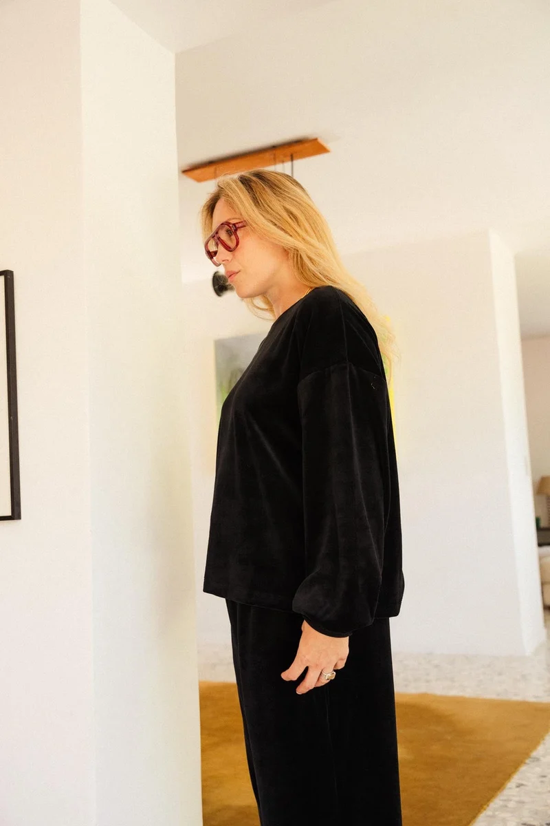 Sweat & Pantalon Velours - Noir
